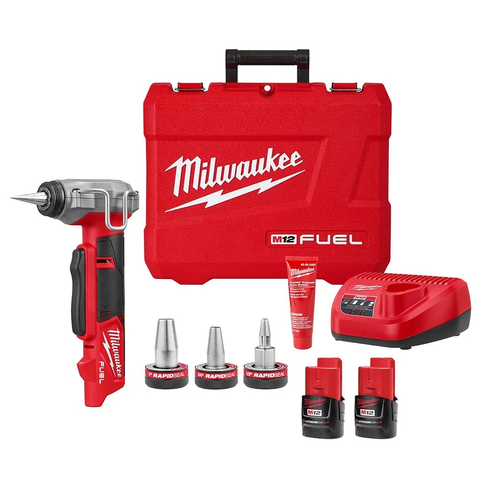 Milwaukee 2532-22 M12 FUEL? ProPEX? Expander Kit w/ 1/2-1 RAPID SEAL? ProPEX? Expander Heads
